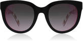 Marc Jacobs Marc233/S Sunglasses Black / Fuschia Glitter 2PM 51mm