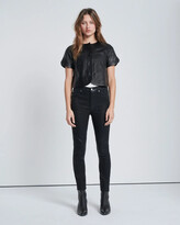 Thumbnail for your product : 7 For All Mankind B(air) High Waist Ankle Skinny in Coated Black