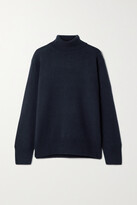 Thumbnail for your product : The Row Stepny Wool And Cashmere-blend Turtleneck Sweater - Midnight blue - x small