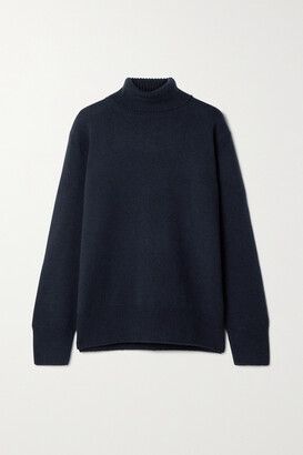 The Row Stepny Wool And Cashmere-blend Turtleneck Sweater - Midnight blue - x small