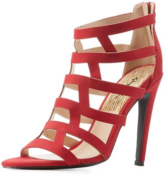Charlotte Russe Qupid Caged Dress Sandals