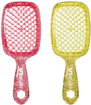 FHI Heat 2pc Glitter Ruby & Amber UNBrush Detangling Brush Set