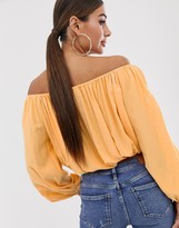 Thumbnail for your product : ASOS DESIGN off shoulder top