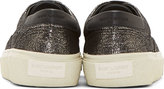 Thumbnail for your product : Saint Laurent Silver Croc-Embossed Sneakers