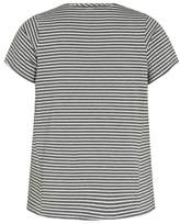Thumbnail for your product : City Chic Relaxed High/Low Stripe Stretch Cotton Top