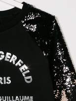 Thumbnail for your product : Karl Lagerfeld Paris TEEN sequin logo sweatshirt