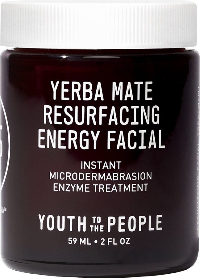 Youth To The People Yerba Mate Resurfacing + Exfoliating Energy Facial with Enzymes + Niacinamide 2.0 oz/ 59 mL