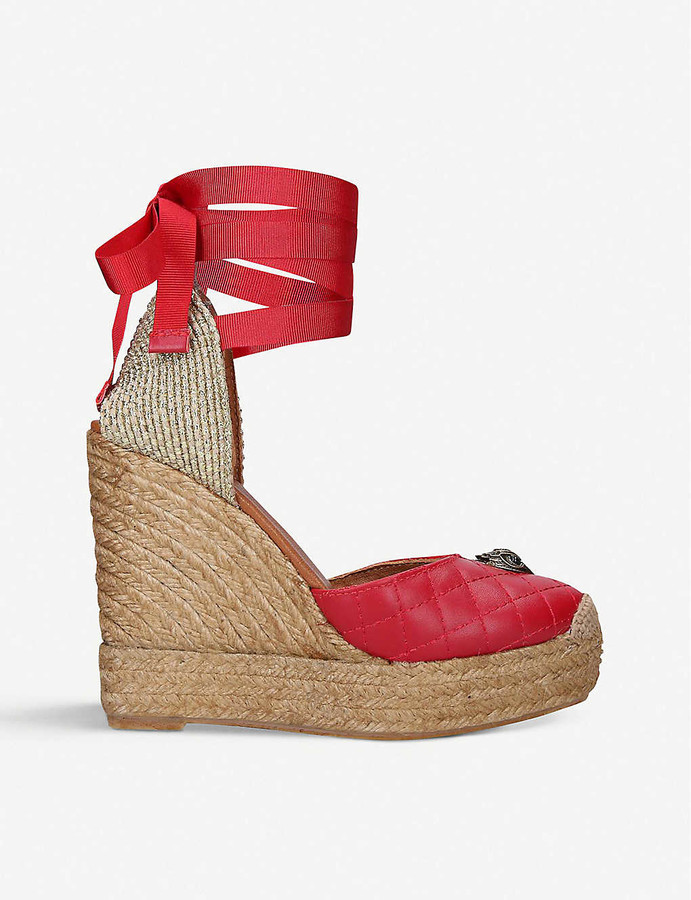 womens red espadrilles shoes