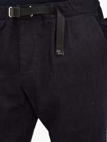 Thumbnail for your product : White Sand - Adjustable Mid-rise Waist Canvas Trousers - Mens - Black
