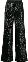Thumbnail for your product : P.A.R.O.S.H. Sequin-Detail Cropped Trousers