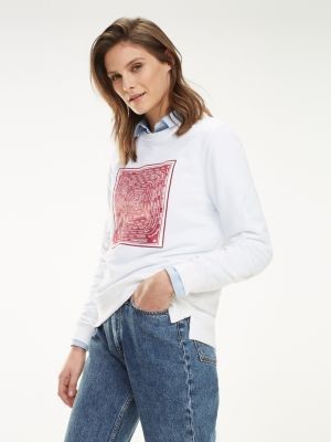 Tommy Hilfiger Graphic Print Relaxed Fit Sweatshirt