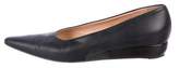 Thumbnail for your product : Walter Steiger Leather Pointed-Toe Wedges