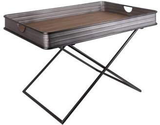 Urban Trends Collection: Metal Table Galvanized Finish Gray