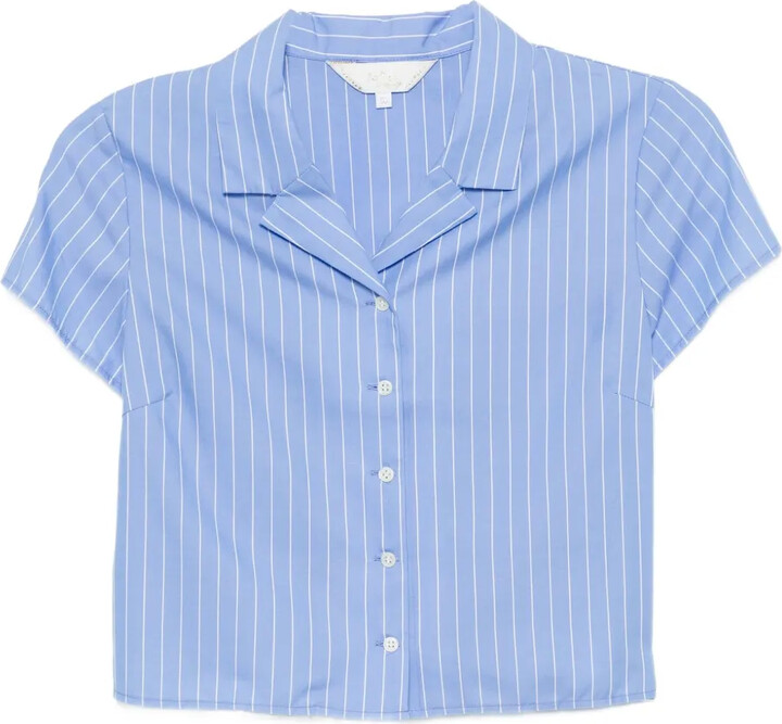 To b. by agnès b. Dobby striped shirt