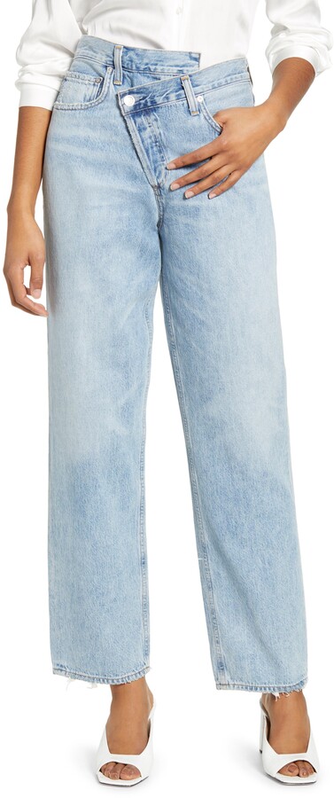 AGOLDE Crisscross Upsize High Waist Jeans - ShopStyle