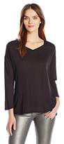 Thumbnail for your product : Calvin Klein Women's 3/4 Sleeve Color Block V-Neck Top