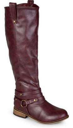 Brinley Co. Brinley Womens Knee-High Ankle-Strap Riding Boot