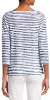 Thumbnail for your product : Majestic Filatures Striped Linen Top
