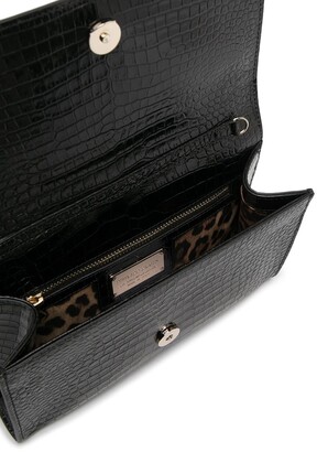 Philipp Plein Baroque knuckle duster leather clutch bag