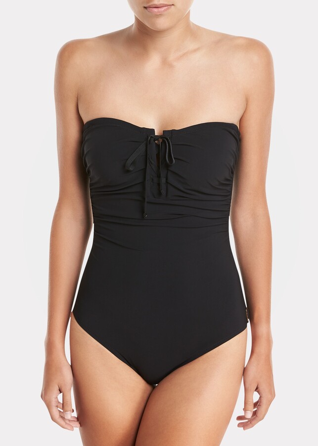 Shan Picasso Bandeau One-Piece Swimsuit - ShopStyle