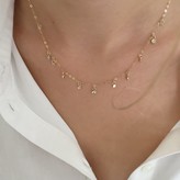 Thumbnail for your product : Lily Flo Jewellery Stardrops Solid Rose Gold Necklace With Diamonds