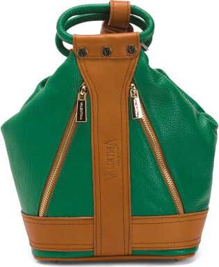 Calvin Klein Myra Convertible Sling Backpack in Brown
