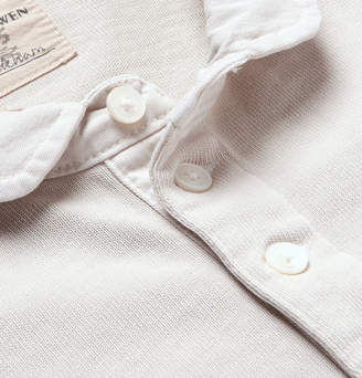 Kent & Curwen Appliquéd Loopback Cotton-Jersey Polo Shirt