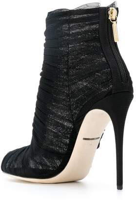 Dolce & Gabbana tulle stiletto boots