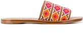 Thumbnail for your product : Miu Miu Geometric Motifs Flat Sandals