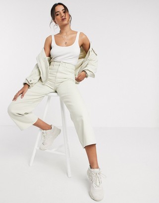 vero moda white denim jacket