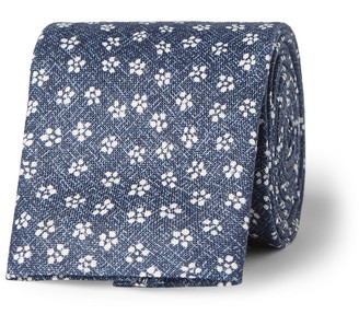 Oliver Spencer Sorrell Floral-Print Linen Tie
