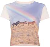 Thumbnail for your product : RE/DONE Crewneck tee with rainbow print