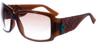 Fendi Logo Square Sunglasses