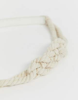 Glamorous Exclusive woven rope belt