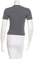 Thumbnail for your product : Alexander Wang T by Stripe Print Crop Top