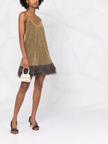 Thumbnail for your product : Oseree Lumière Plumage slip dress