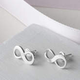 Thumbnail for your product : Tales From The Earth Infinity Sterling Silver Stud Earrings