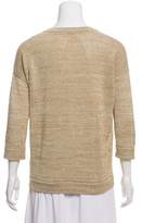 Thumbnail for your product : Brunello Cucinelli Linen Metallic Knit Top