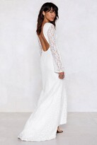 Thumbnail for your product : Nasty Gal Womens Get Low Maxi Dress - White - 10