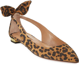 leopard ballerina flats