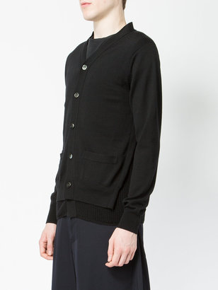Comme des Garcons Homme Plus double placket knitted cardigan