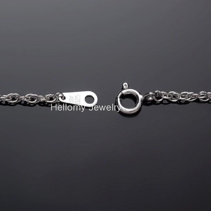 Etsy 925 Sterling Silver 3.0mm Rope Chain Necklace Rhodium Plating Thick Chain Anti Tarnish