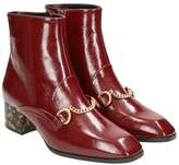 Thumbnail for your product : Stella McCartney Skite Borgundy Faux-leather Ankle Boots