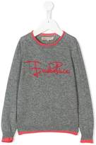 Thumbnail for your product : Emilio Pucci Junior embroidered logo sweater