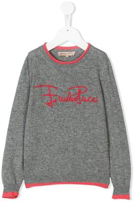 Emilio Pucci Junior embroidered logo sweater
