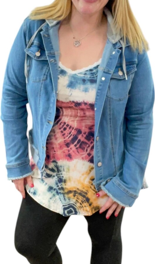White Birch Denim Jacket In Blue/grey
