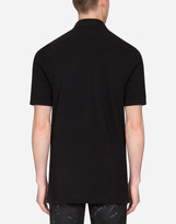 Thumbnail for your product : Dolce & Gabbana Cotton polo-shirt with patch