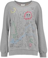 Thumbnail for your product : Mira Mikati Dot To Dot Embroidered Printed Cotton-Jersey Sweatshirt