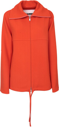 Jil Sander Oversized-Collar Zip Jacket