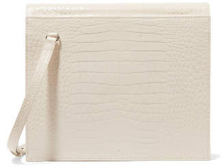 Off-White Gu_de - Edie Croc-effect Leather Shoulder Bag